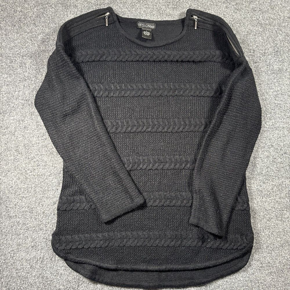 Design 365 Lg Black Zipper Shoulder Knit‎ Design